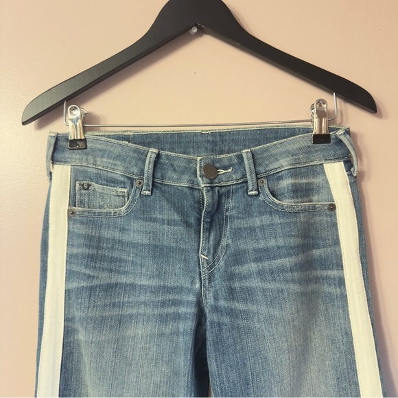 True Religion Starr Cropped Straight Pants Blue Women Size 25 - Picture 2 of 10